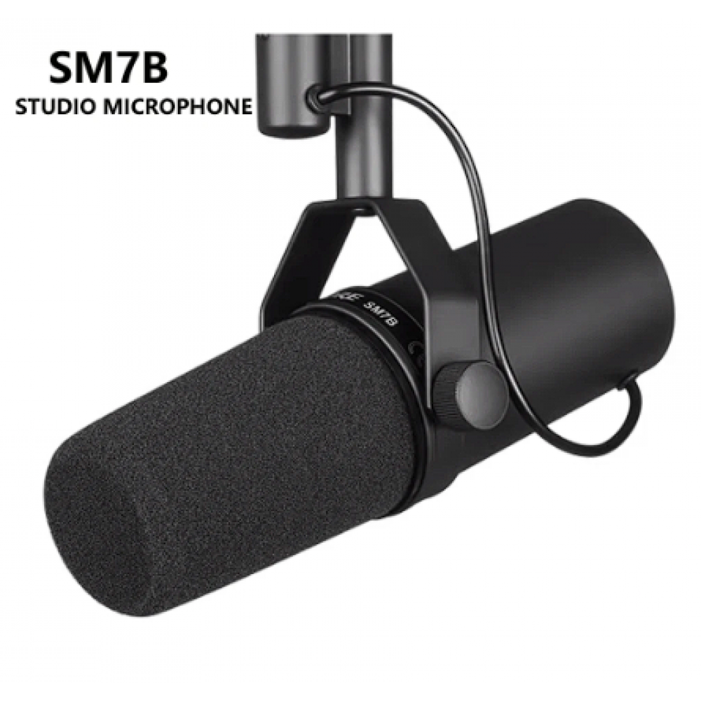 Shure SM7B Dinamik Stüdyo Vokal Mikrofonu, 50Hz - 20 kHz